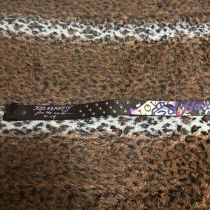 Ed Hardy Black and Purple Belt